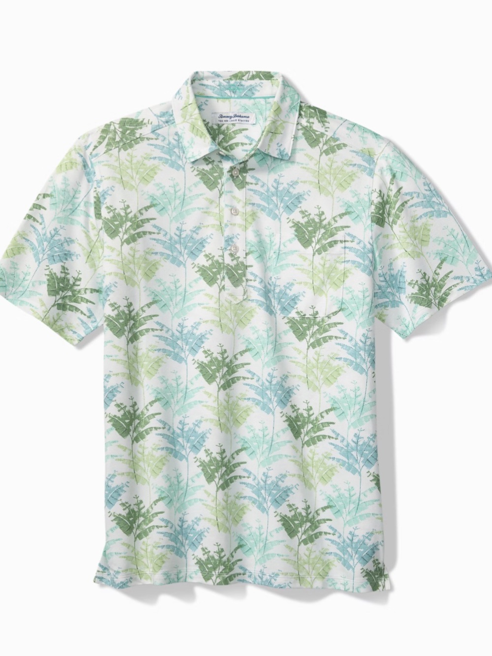 NWT Tommy Bahama San Lucio Verde Palms Polo Stretch Knit Polo
